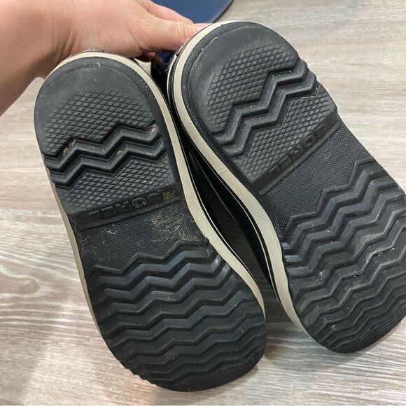 SOREL Womens 1962-010 PAC NYLON Black Ancient Waterproof Sherpa Snow Boots US7 - Picture 9 of 9